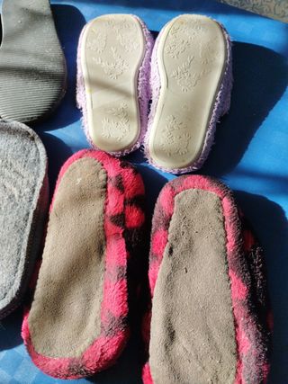 Zapatillas de casa lote 4 pares