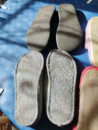 Zapatillas de casa lote 4 pares