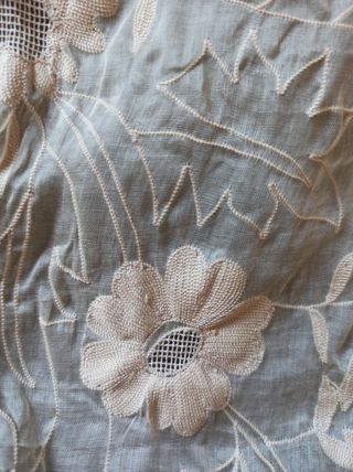 Colcha de organza antigua