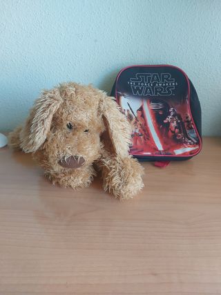 Peluche y mochila
