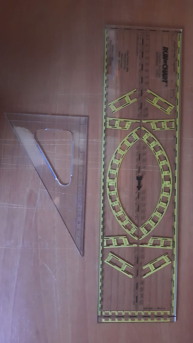 Carta de Navegacion con transportador Baleares