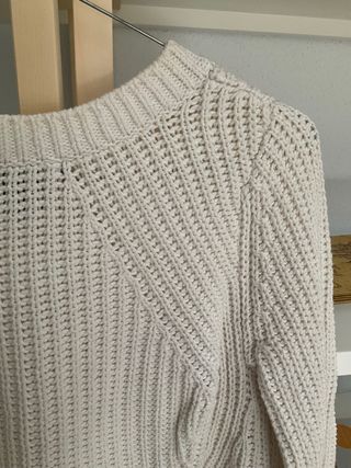 Jersey de punto blanco