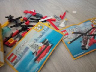Lego 3 en 1 helicóptero barco hidroavion