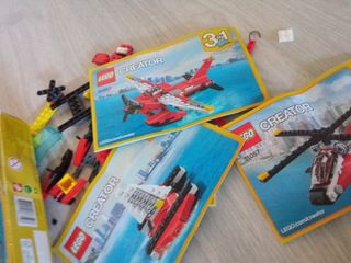 Lego 3 en 1 helicóptero barco hidroavion