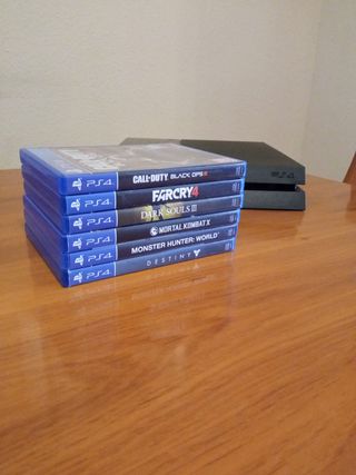 Pack PS4 1TB, mando y 7 juegos