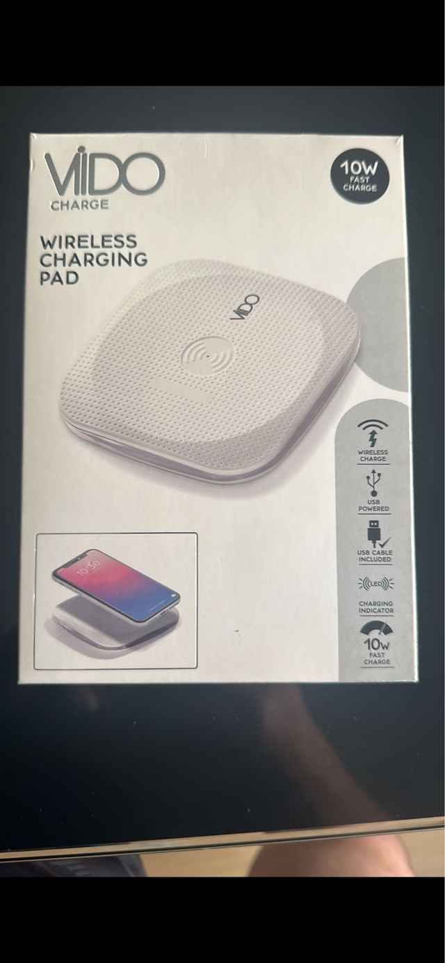 cargador inalámbrico 10€