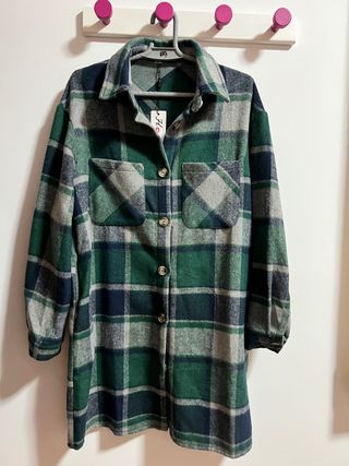 Vestido camisero a cuadros