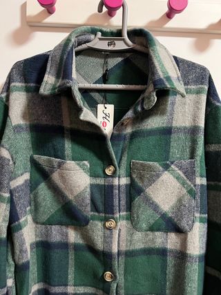 Vestido camisero a cuadros