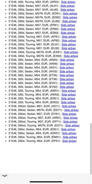 Airbag puerta delantera derecha bmw e46