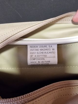 Bolso Bandolera Reebok Original - Color Beige