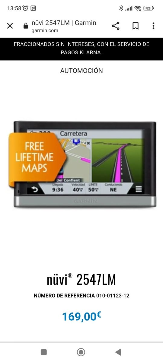 ¡Chollo! GPS GARMIN NÜVI 2547 LM Nuevo