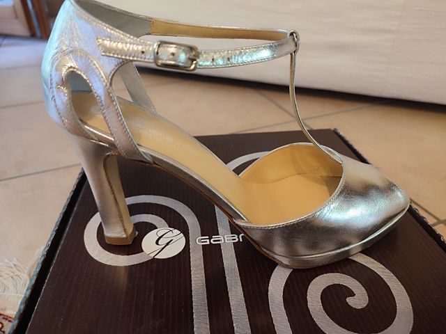 Sandali décolleté argento n.39,5