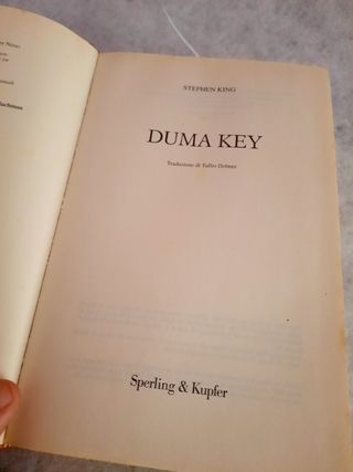 Libro DUMA KEY - STEPHEN KING (2008)  Sperling&Kup