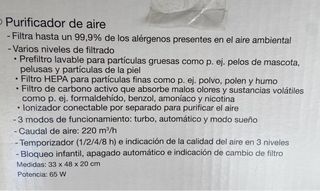 Purificador de aire