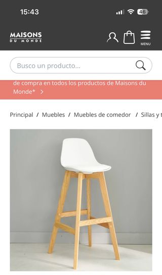 taburete maisons du monde