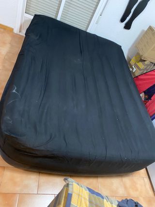 Colchon hinchable con enchufe. 