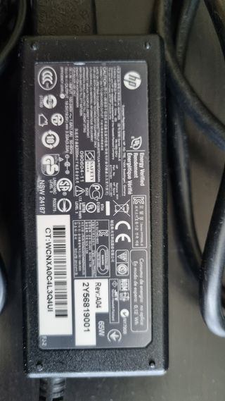 Cargador ordenador portátil Hp