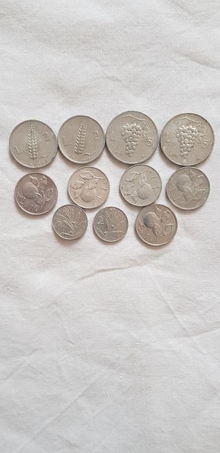 monete in lire banconote, gettoni telefonici fdc,.