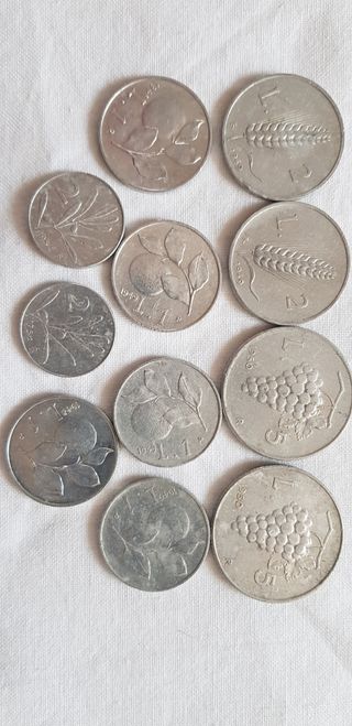 monete in lire banconote, gettoni telefonici fdc,.