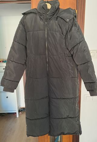 Abrigo oversize negro zara