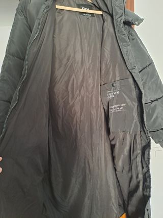 Abrigo oversize negro zara