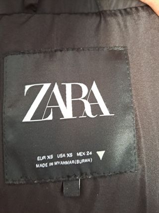 Abrigo oversize negro zara