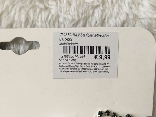 Set collana e orecchini