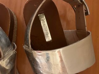 Sandalias plata metalizado
