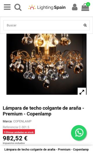 Lámpara de Araña.