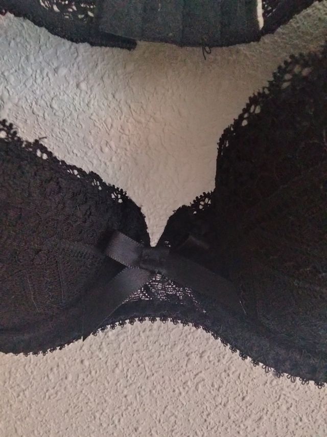 Sujetador encaje negro