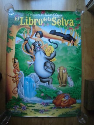 CARTEL EL LIBRO DE LA SELVA WALT DISNEY AÑOS 90