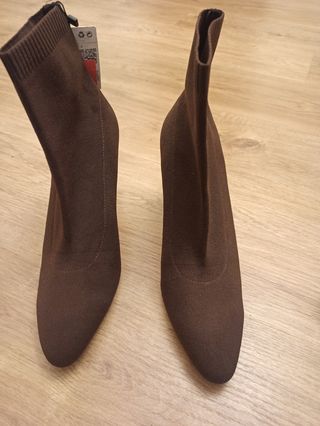 Botines marrones Mango Talla 41 estrenar