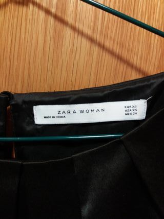 VESTIDO ZARA SATINADO 