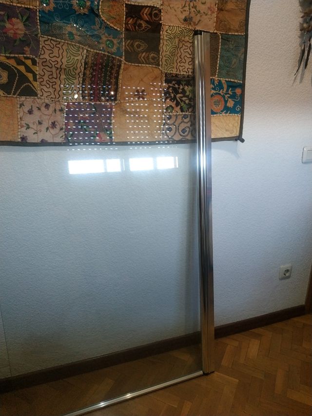 Mampara abatible baño -bañera cromado