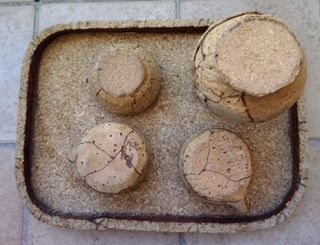 Set caffè sughero ceramica