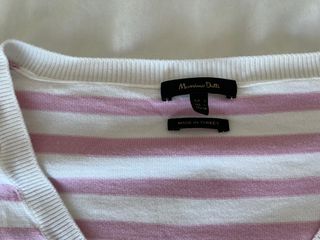 Jersey de rayas rosa y blanco Massimo Dutti L