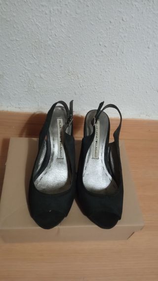 Sandalias tacón raso talla 35