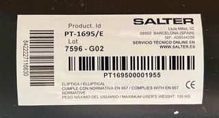 Bicicleta elíptica Titanium PT-1695/E Salter