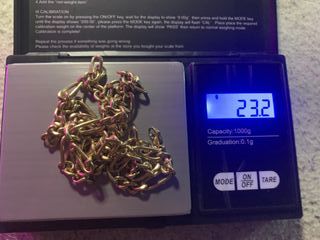 Cadena de oro maciza   18KT 64CM 23G