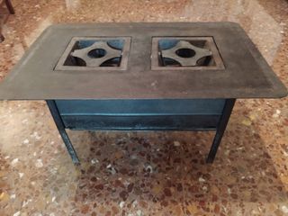 Antigua cocina de hierro.