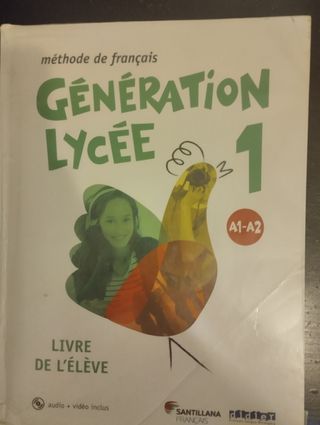 Libro francés 1° y 2° bachillerato