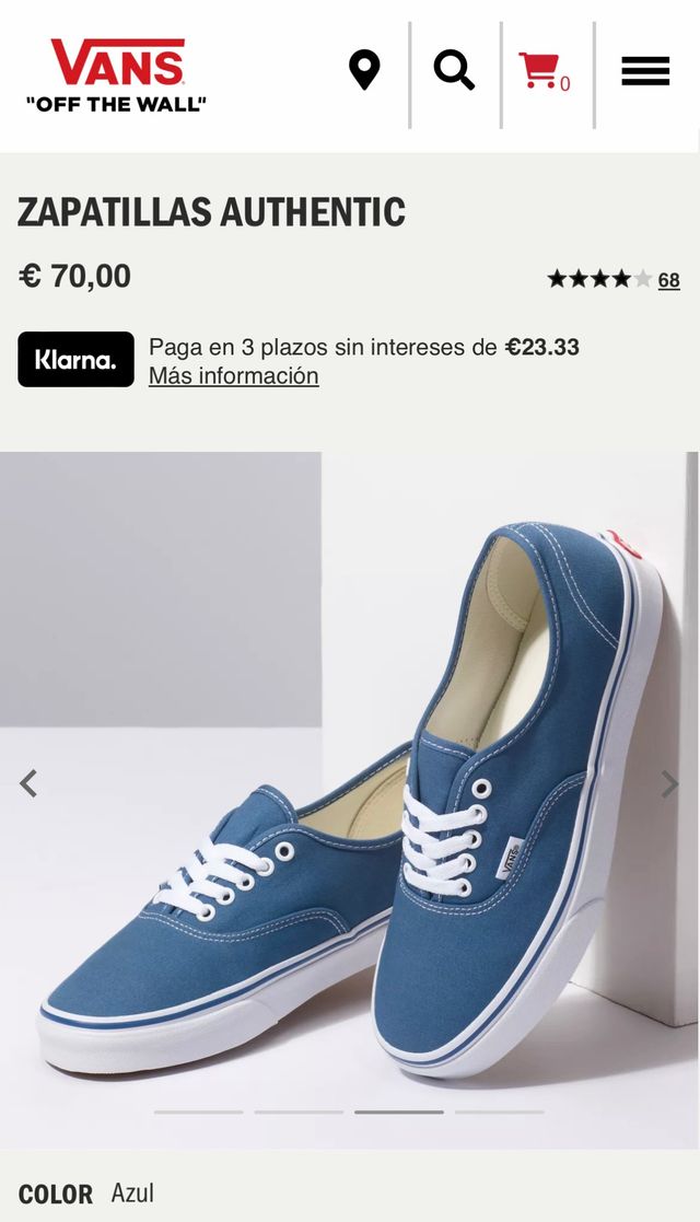 Vans Authentic Color Azul