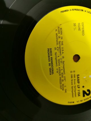 LP Bruce Springsteen LIVE - PROMOCIONAL