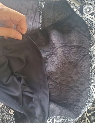 Vestido estilo retro negro y blanco de Zara