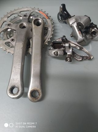 Bici. Grupo Shimano funcionando