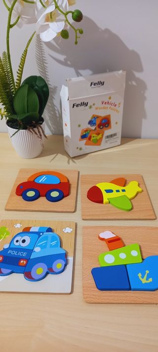 Puzzles madera bebés estimulación