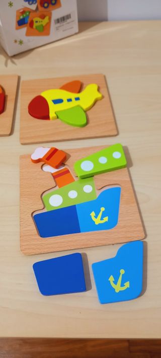 Puzzles madera bebés estimulación