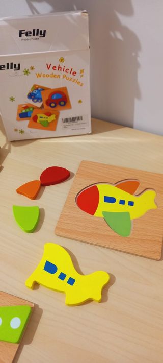 Puzzles madera bebés estimulación