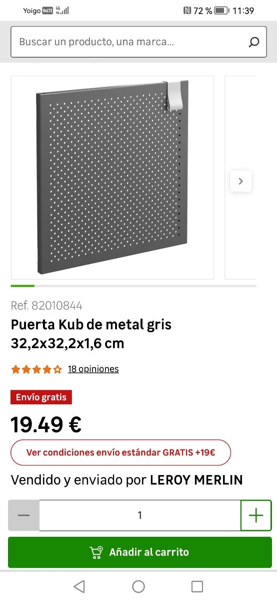 Porta in metallo Ne ho 5