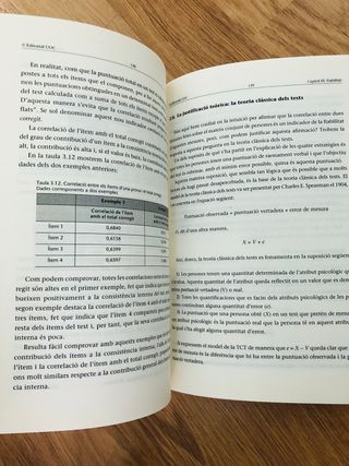 Libro Psicometria (UAB) en catalán
